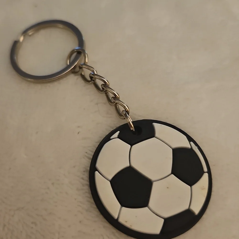 5/$25 Vinyl Soccer Ball Unisex Keychain